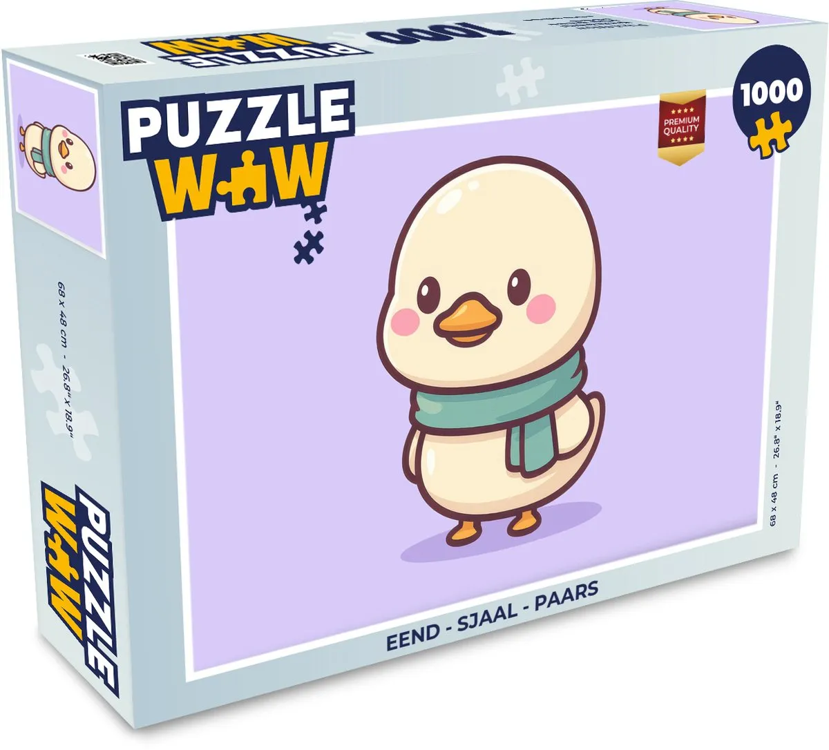 PuzzleWow Eend Sjaal Legpuzzel 1000 Stuks
