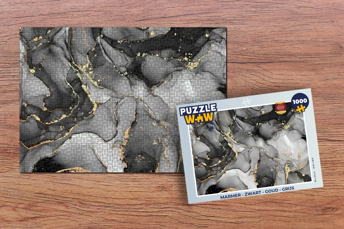 PuzzleWow Marmer Legpuzzel 1000 Stuks - Multicolor