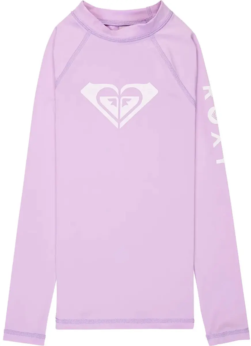 Roxy Ergwr03490 Whole Hearted Rash Guard Met Lange Mouwen Paars 16 Years Meisje
