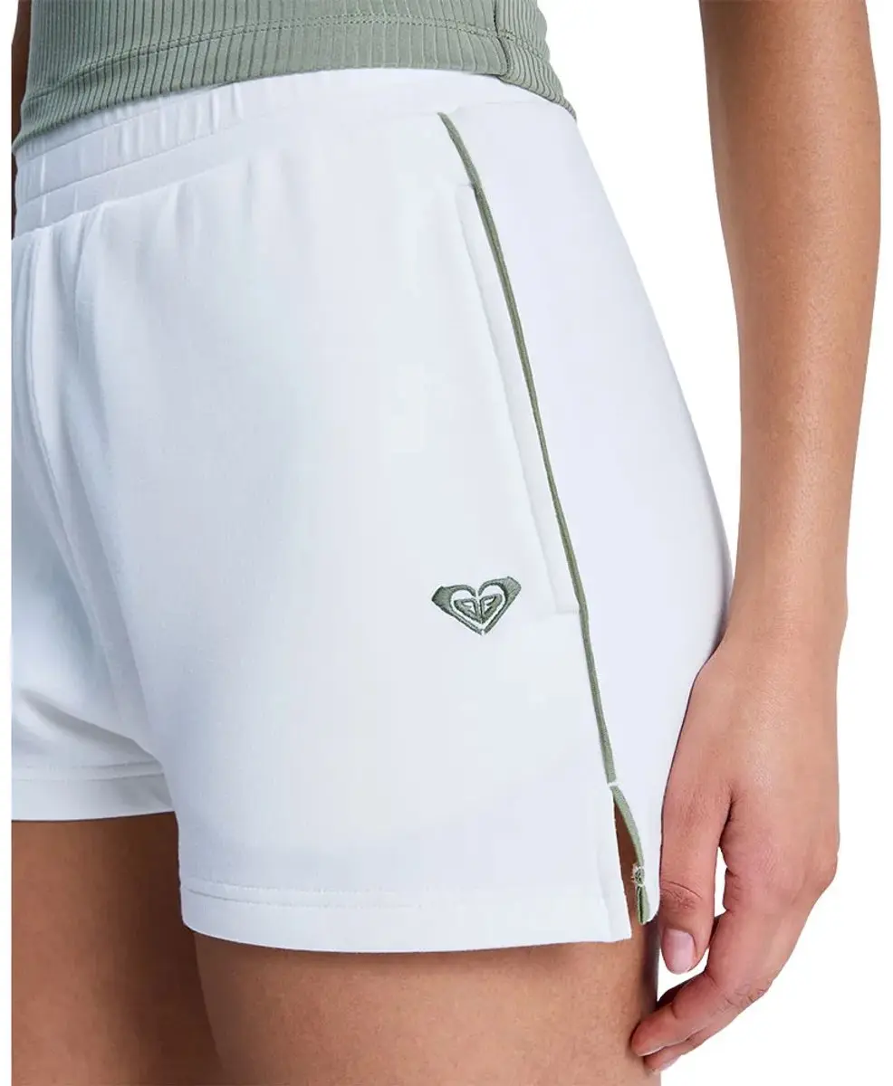 Roxy Rise & Vibe Korte Sportbroek XL - Wit - afbeelding 4 van 4