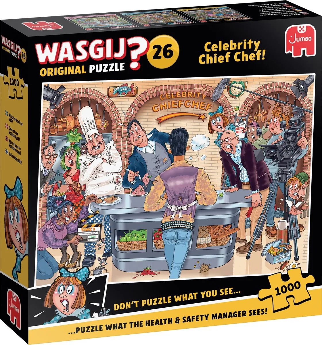 Jumbo Wasgij Original 26 Celebrity Chief Chef! - 1000 Stuks