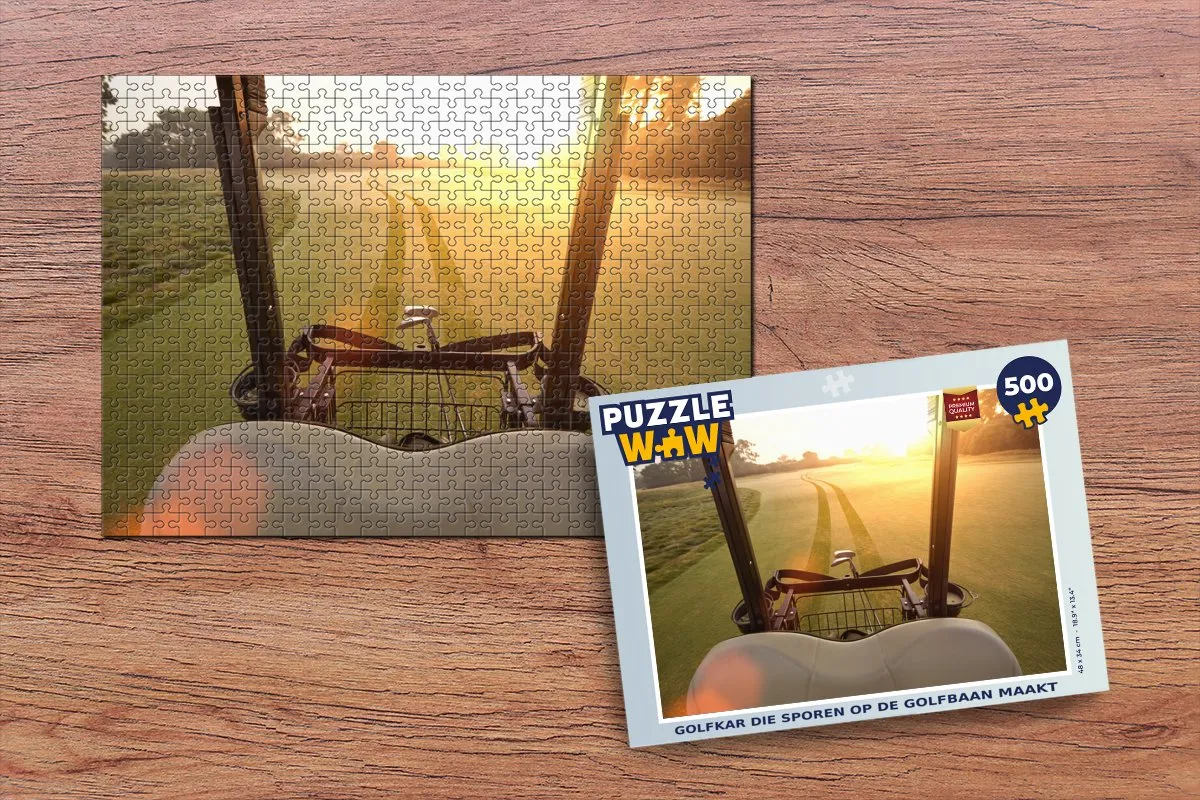 PuzzleWow Golfkar Puzzel 500 Stuks
