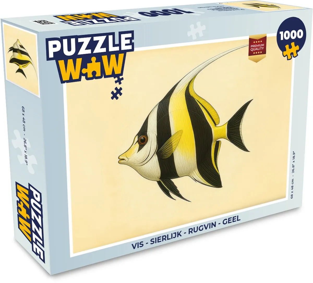 PuzzleWow Vis Sierlijk Rugvin Legpuzzel 1000 Stuks