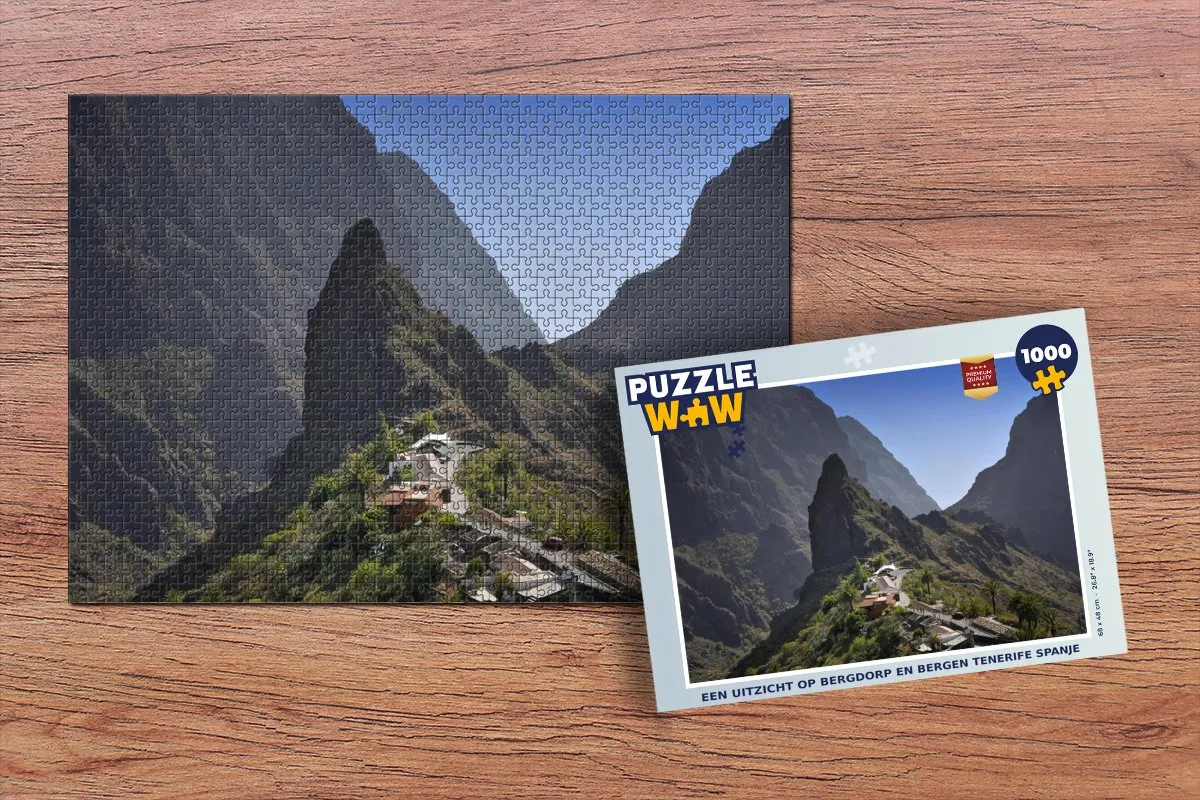 PuzzleWow Legpuzzel Tenerife 1000 Stuks - Multicolor