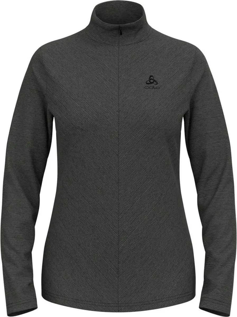 ODLO Middenlaag Loopshirt Halve Rits Shale Grey