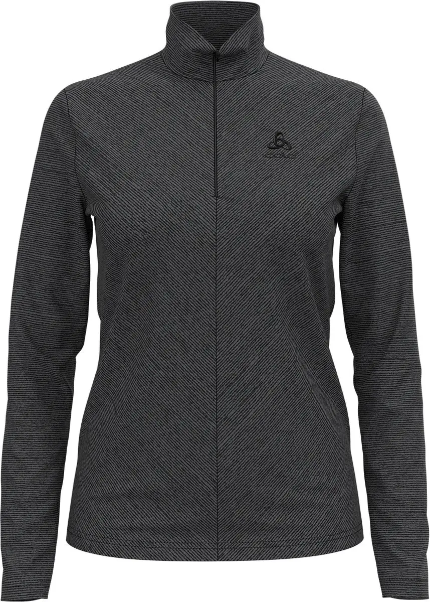 ODLO Middenlaag Loopshirt Halve Rits Shale Grey - M - afbeelding 5 van 5