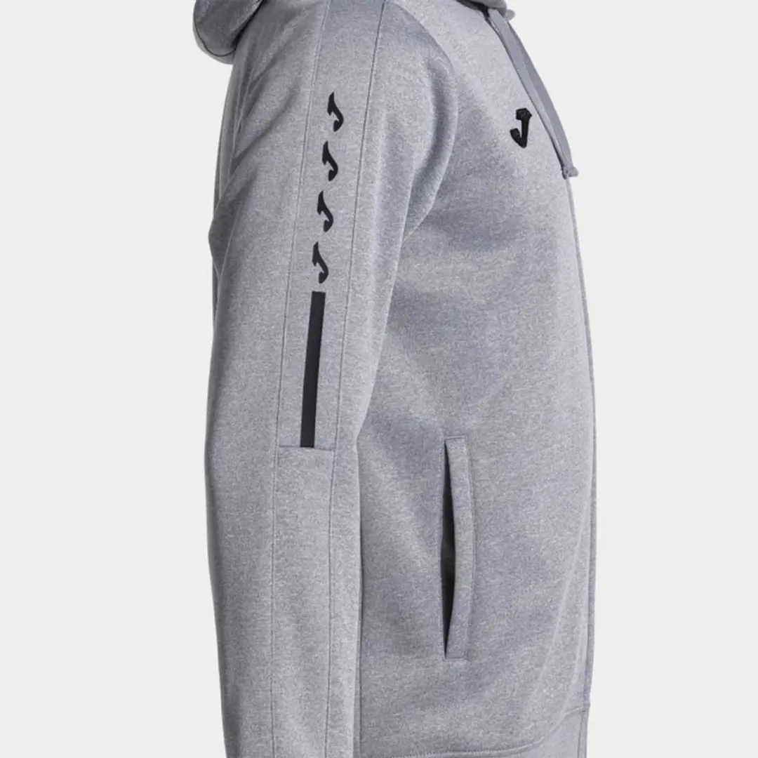 Joma Olimpiada Hoodie - M - Grijs Melange/Zwart - afbeelding 5 van 6
