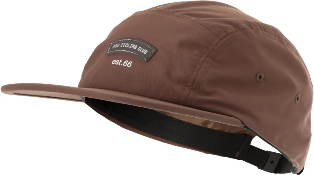 AGU Cycling Club Cap 5-Panel L-XL - Donkerroze Bruin