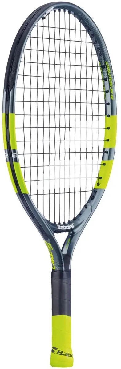 Babolat Carlitos Junior 19 Tennisracket - Grijs/Geel - afbeelding 2 van 6