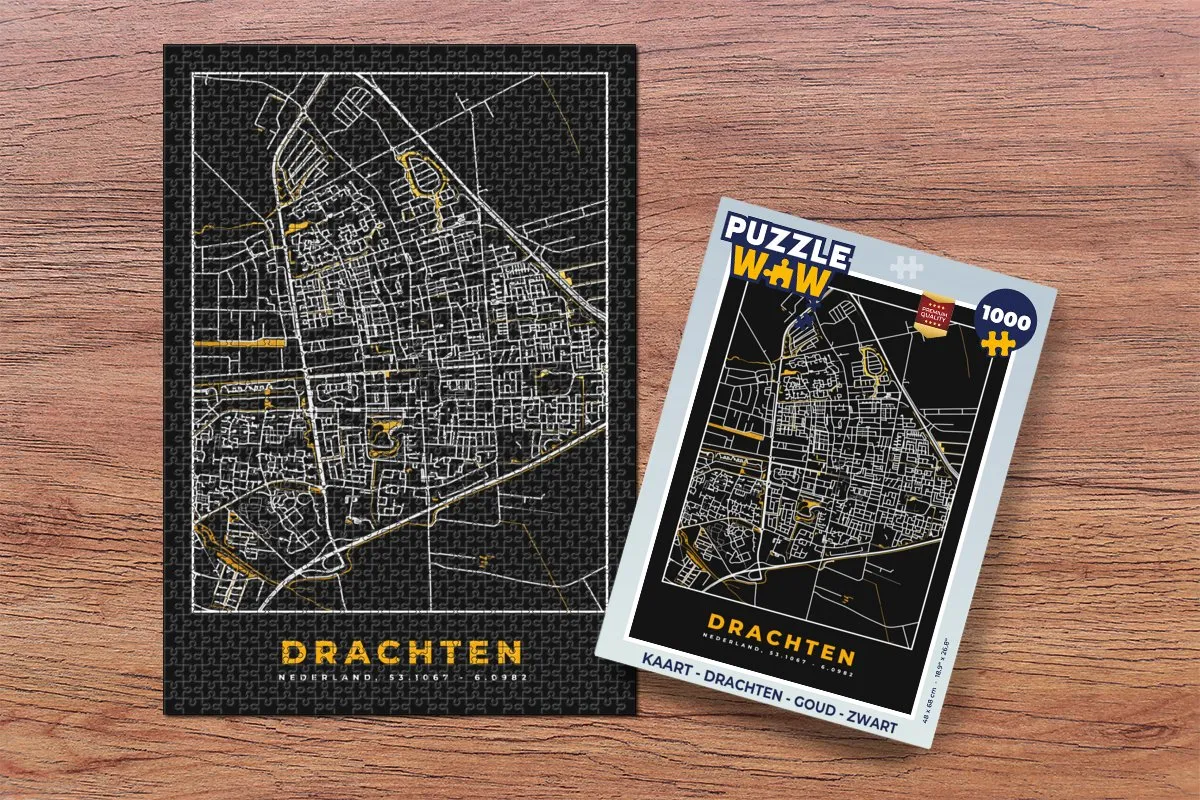 PuzzleWow Legpuzzel Drachten 1000 Stuks - Multicolor