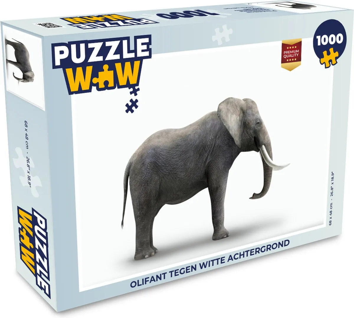 PuzzleWow Legpuzzel Olifant 1000 Stuks