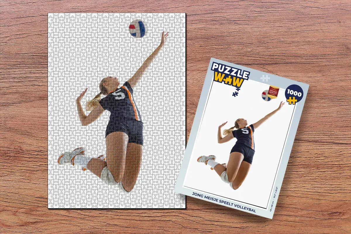 PuzzleWow Volleybal Puzzel 1000 Stuks - Multicolor