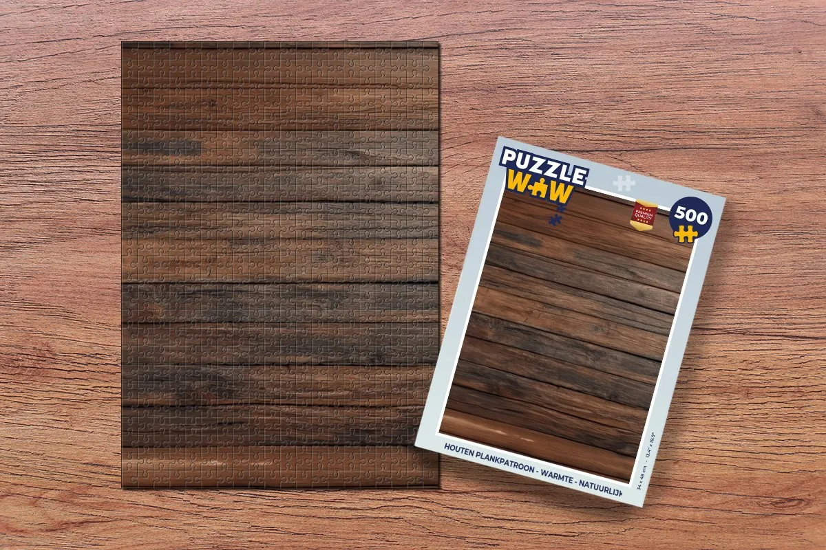 PuzzleWow Houten Legpuzzel 500 Stuks - Multicolor