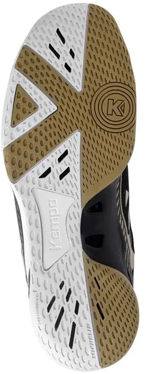 Uhlsport Kempa Wing 2.0 Indoor Sportschoenen - Zwart/Wit/Goud - afbeelding 3 van 4