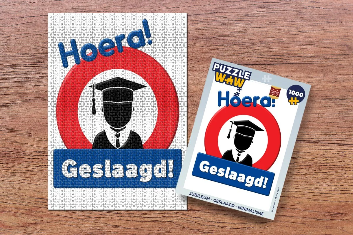 PuzzleWow Geslaagd Legpuzzel 1000 Stuks - Multicolor