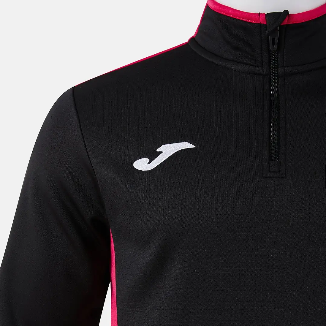 Joma Winner IV Heren Ziptop - M - Zwart/Raspberry