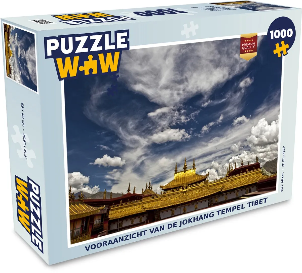 PuzzleWow Jokhang Tempel Tibet Legpuzzel 1000 Stuks