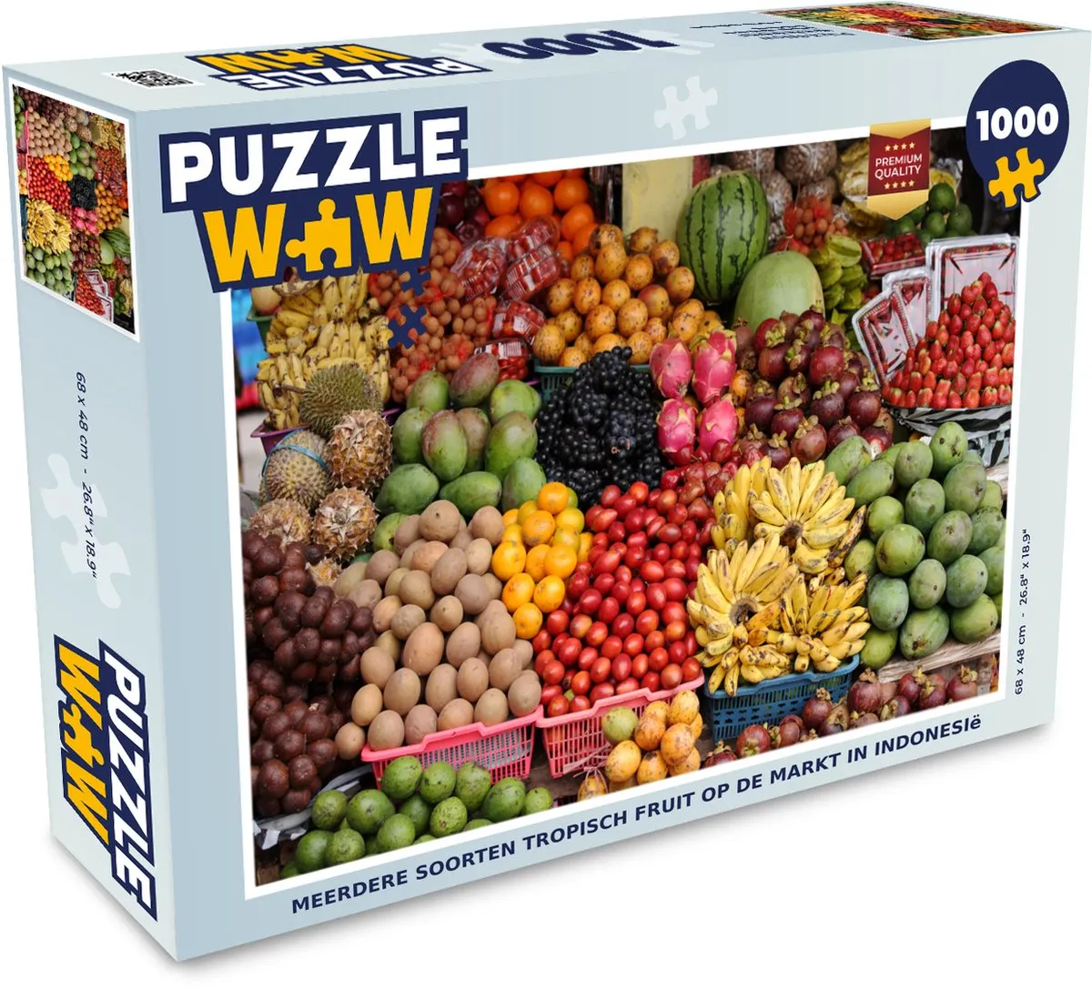PuzzleWow Fruit Krat Tropisch Legpuzzel 1000 Stuks