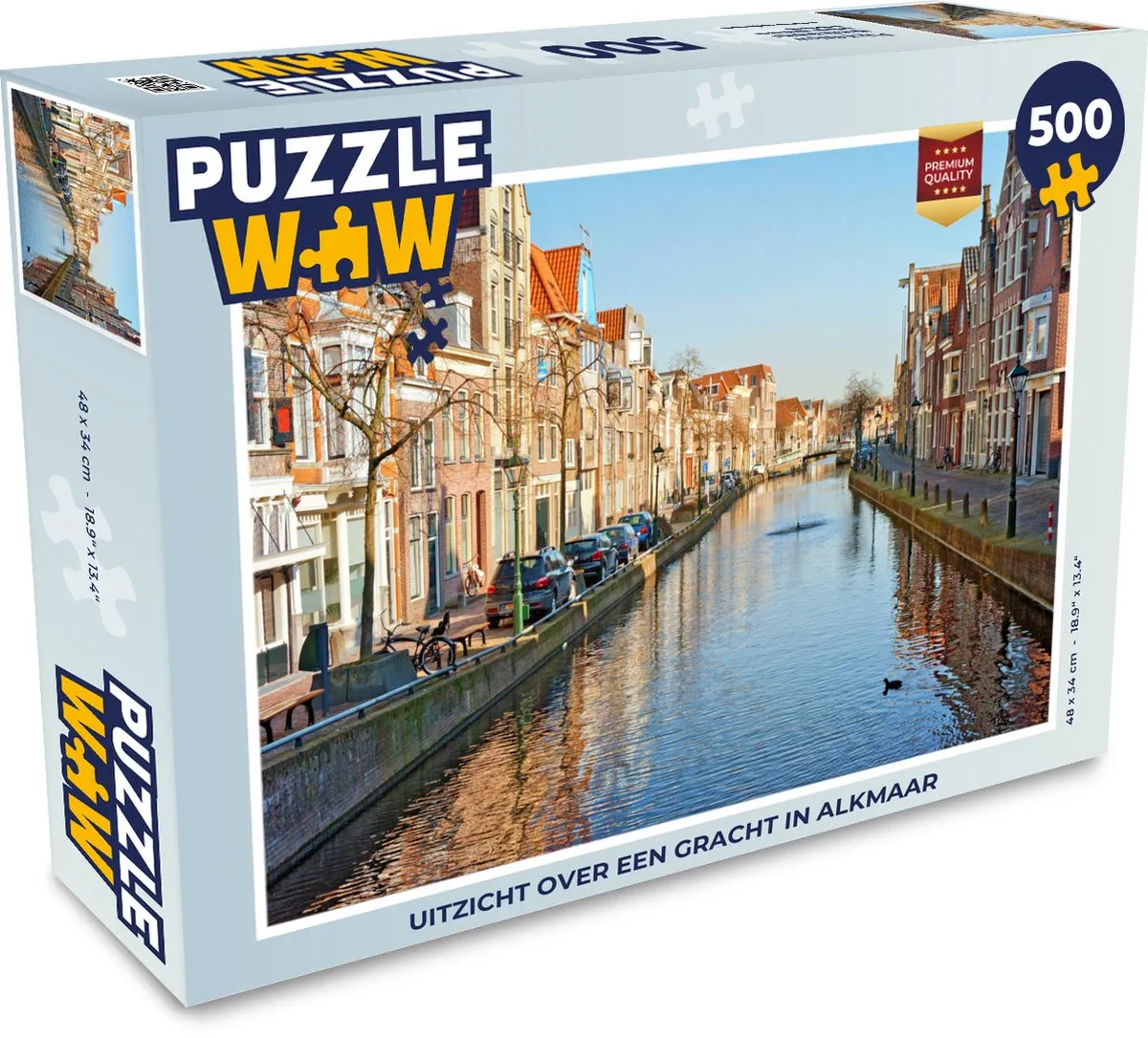 PuzzleWow Gracht Legpuzzel 500 Stuks - Multicolor
