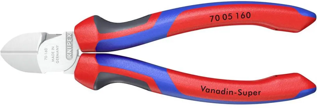 Knipex Zijsnijtang 160mm - Chroom Comforthandvat