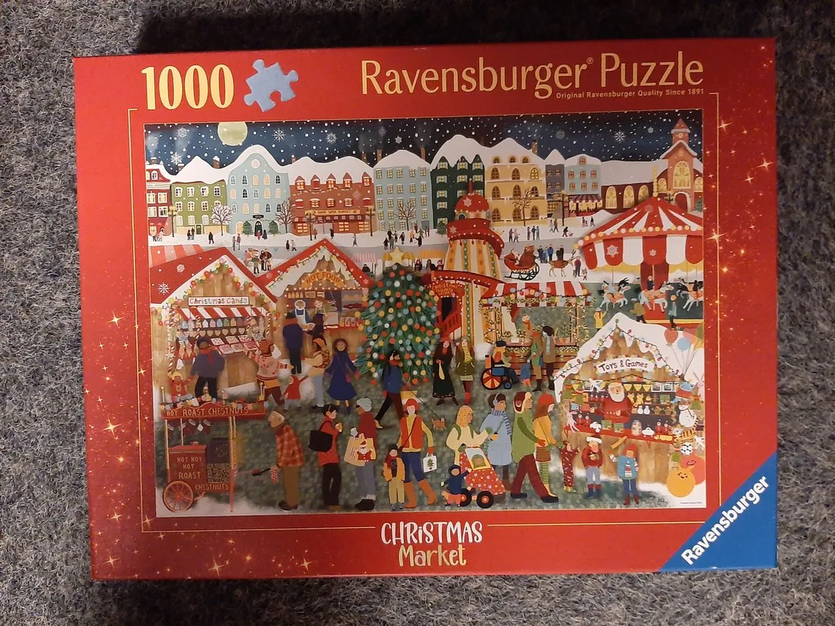 Ravensburger Kerstmarkt Legpuzzel 1000 Stuks - Multicolor
