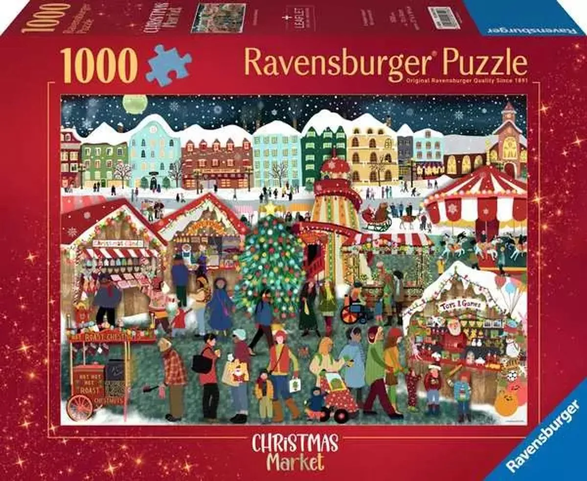 Ravensburger Kerstmarkt Legpuzzel 1000 Stuks - Multicolor