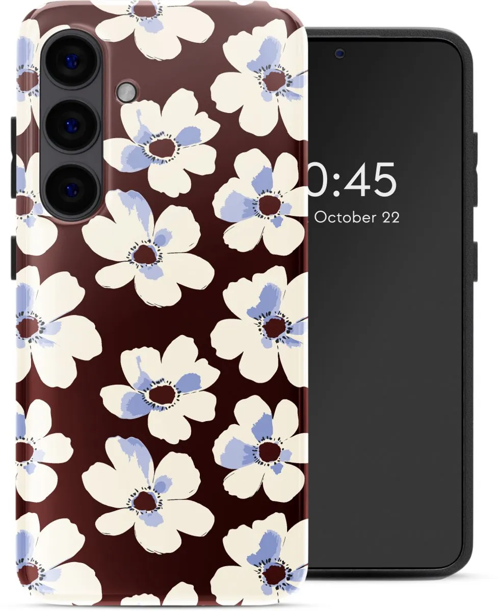 Selencia Hoesje Samsung Galaxy S24 Choco Flower Pop