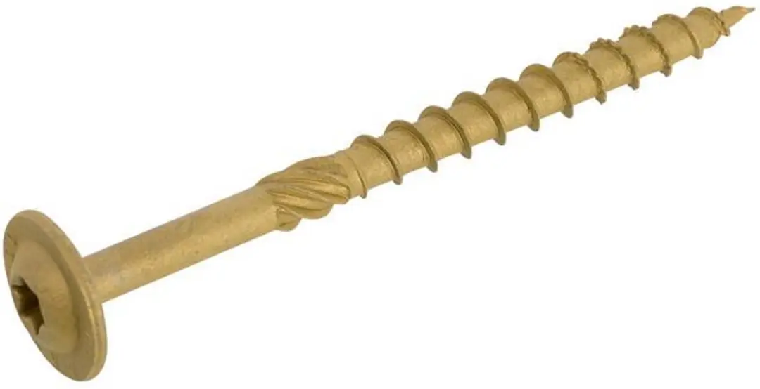Dynaplus Torx 40 Tellerkop schroeven 8x60mm AR-Bronze - 100 stuks - afbeelding 5 van 5