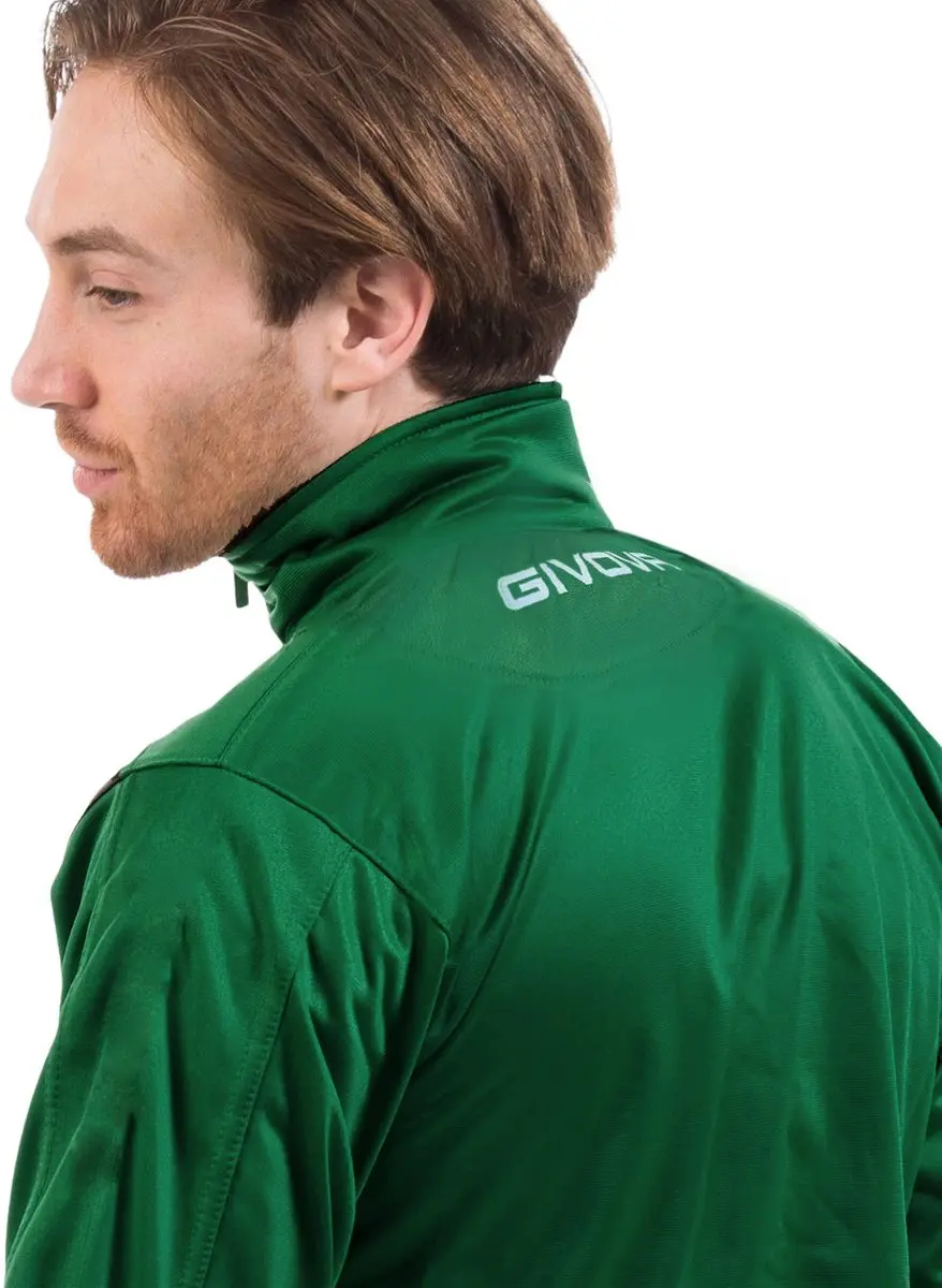 Givova Tuta Visa Triacetato Trainingspak - XS - Groen-Zwart - afbeelding 2 van 4