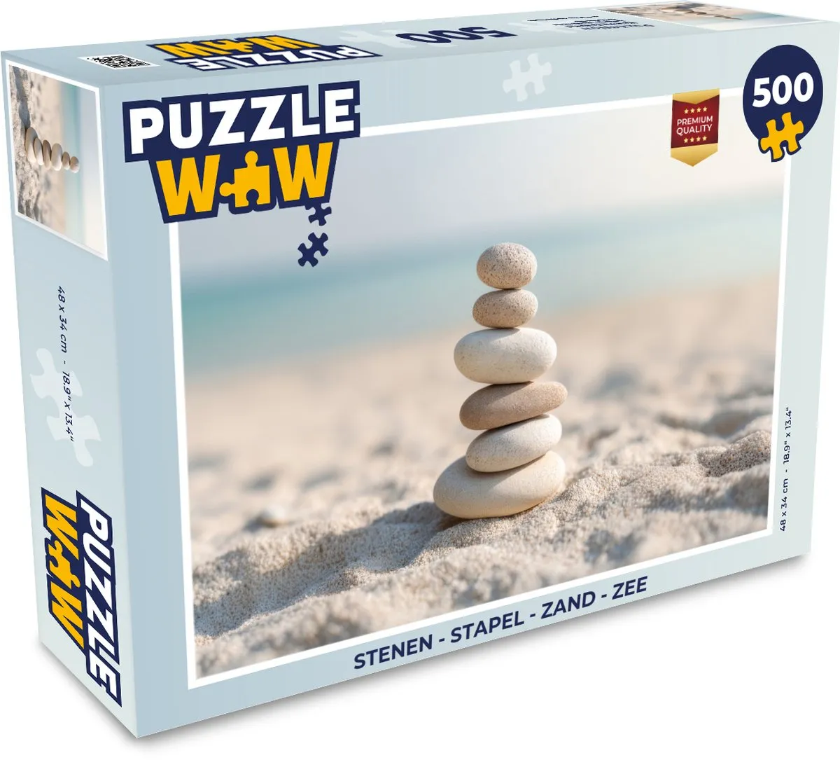 PuzzleWow Zee Stapelpuzzel 500 Stuks