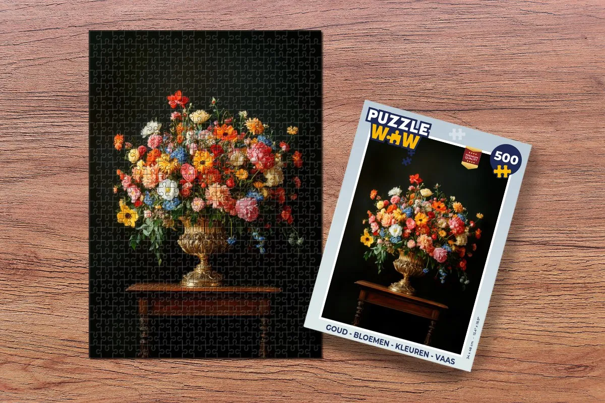 PuzzleWow Bloemen Legpuzzel 500 Stuks - MPN 8721169407111