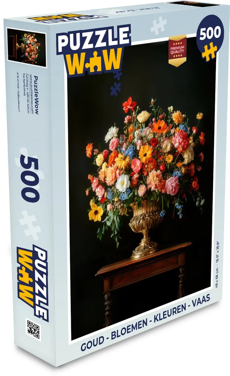 PuzzleWow Bloemen Legpuzzel 500 Stuks