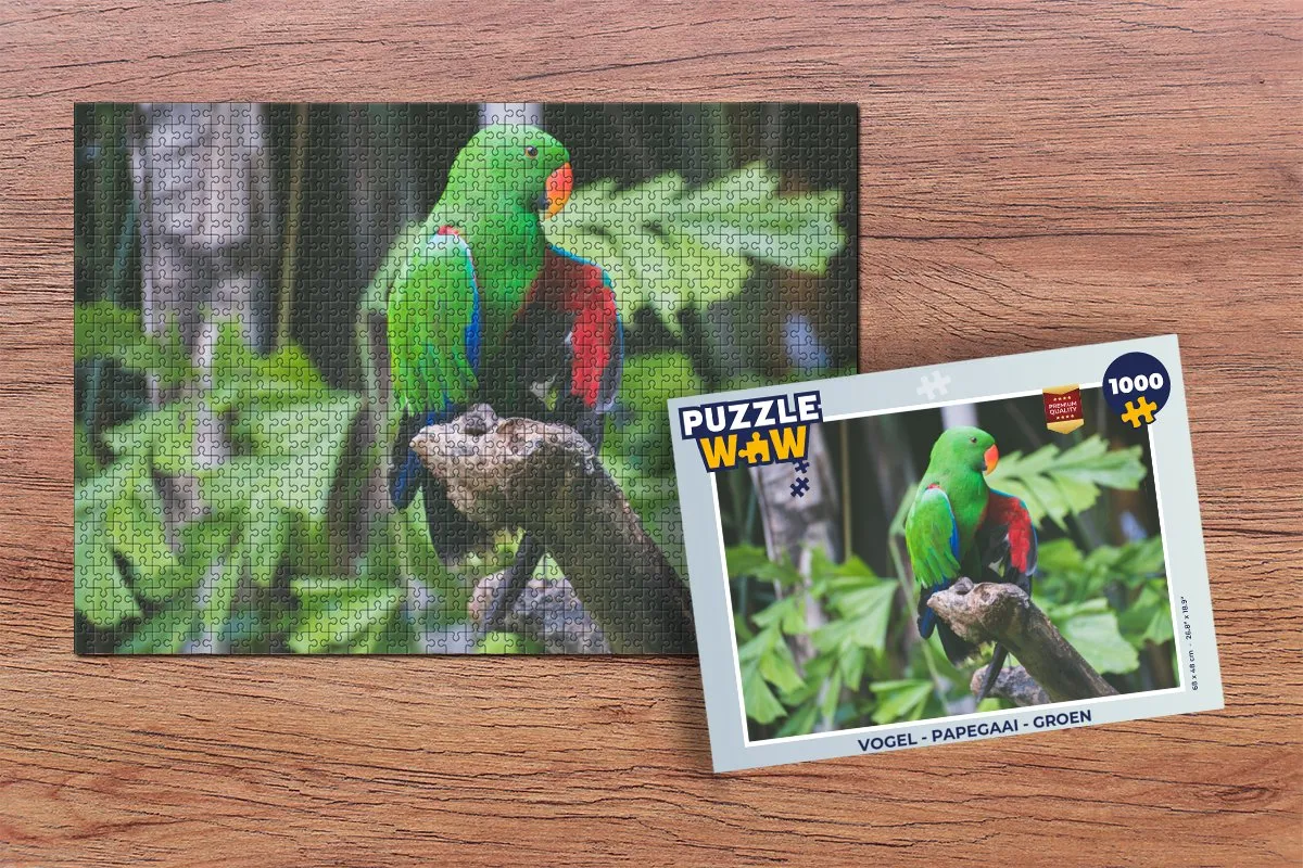 PuzzleWow Vogel Papegaai Legpuzzel 1000 Stuks - Multicolor
