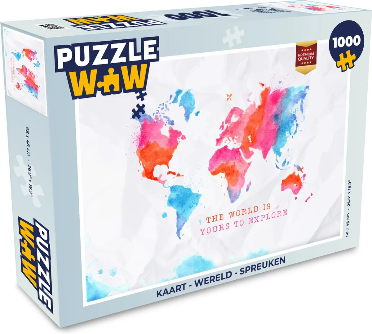 PuzzleWow Wereld Spreuken Legpuzzel 1000 Stuks