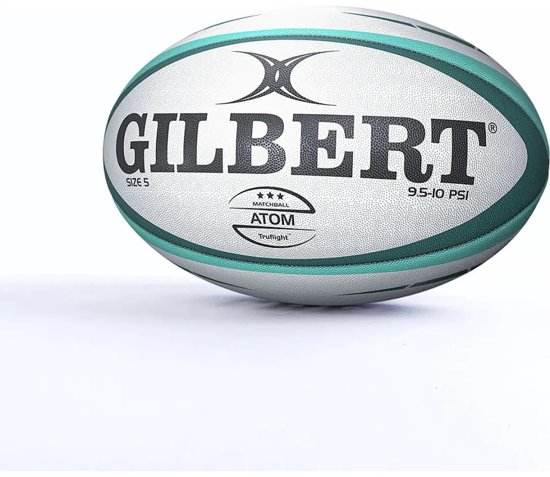 Gilbert Atom Match Rugbybal Maat 5 - Wit/ Groen - afbeelding 2 van 4