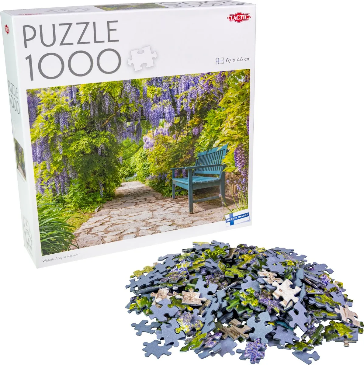 Tactic Puzzel 1000 Wisteria Alley in Bloei - 1000 Stukken