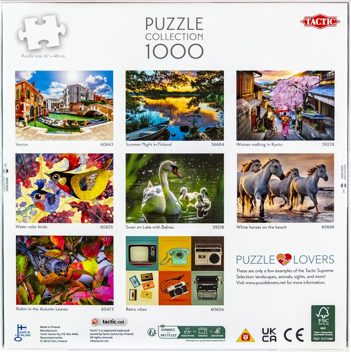 Tactic Puzzel 1000 Wisteria Alley in Bloei - 1000 Stukken