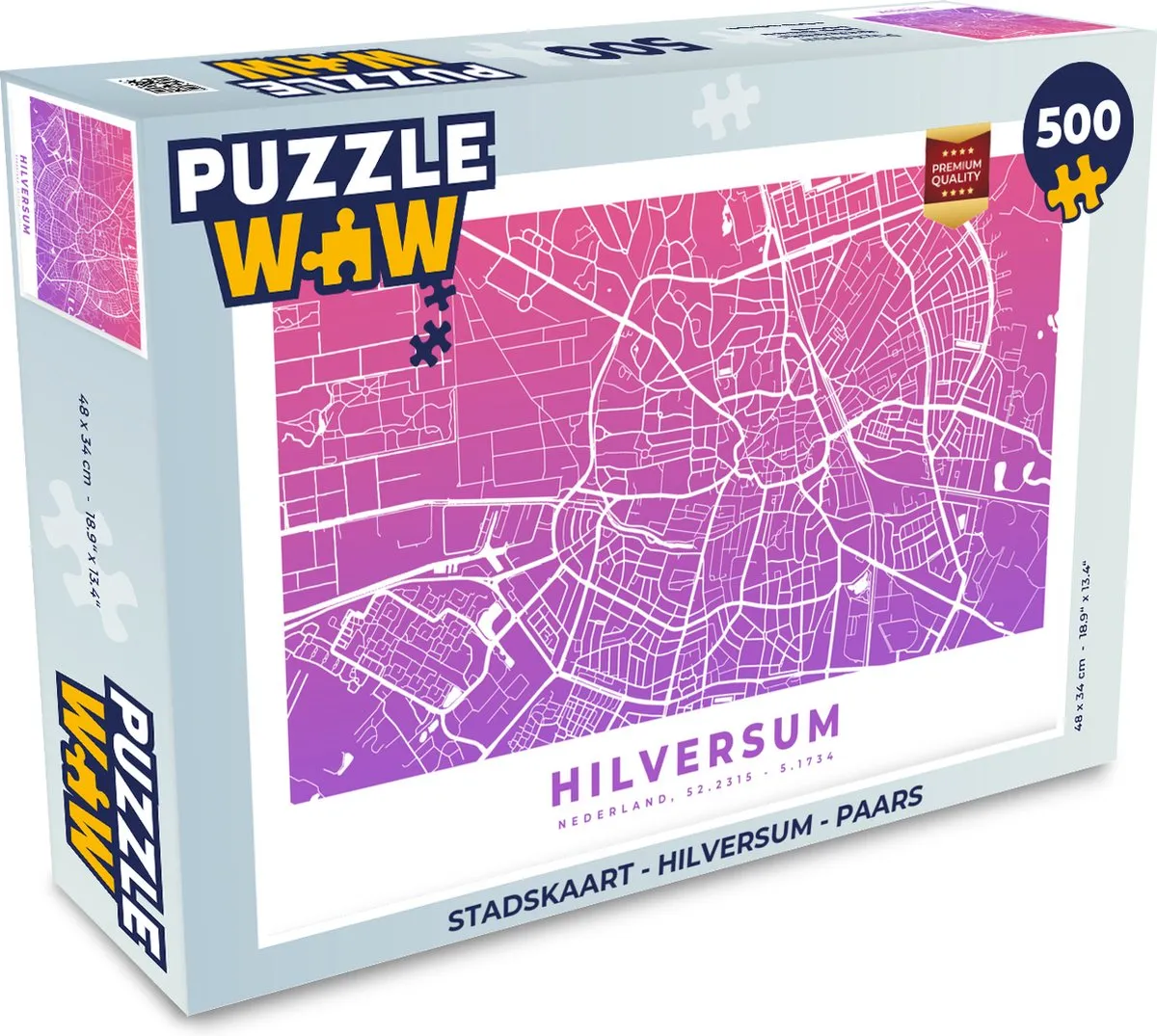 PuzzleWow Hilversum Legpuzzel 500 Stuks