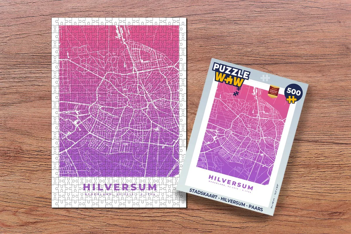PuzzleWow Hilversum Legpuzzel 500 Stuks - Multicolor