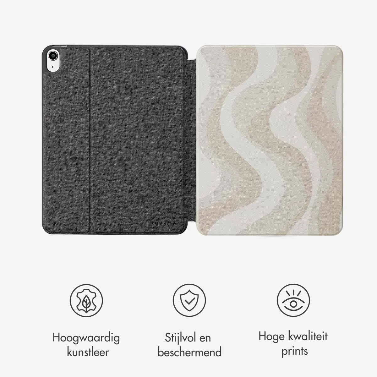 Selencia SH00084158 Tablethoes - Apple iPad Air 11" - Desert Waves Beige