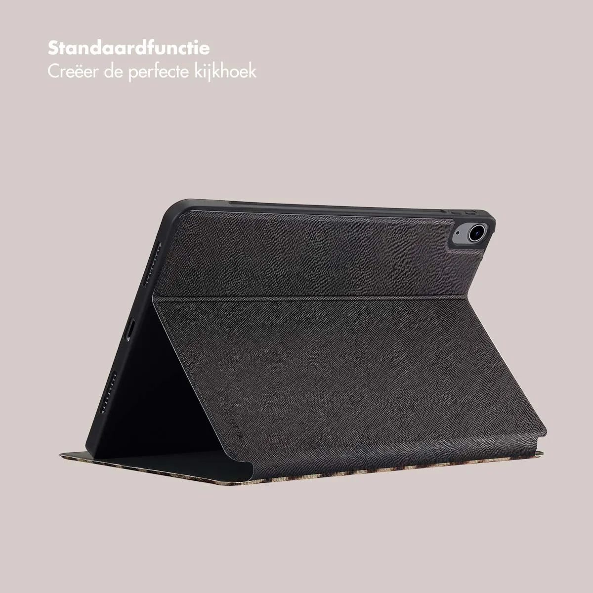 Selencia SH00077583 Tablethoes - Apple iPad Air 11" - Marble Plum - afbeelding 6 van 6