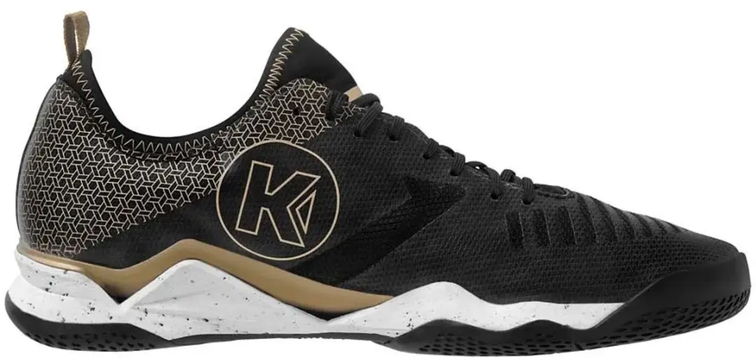 Uhlsport Kempa Wing Lite 2.0 Indoor Sportschoenen - 39 - Zwart/Wit/Goud - afbeelding 4 van 4