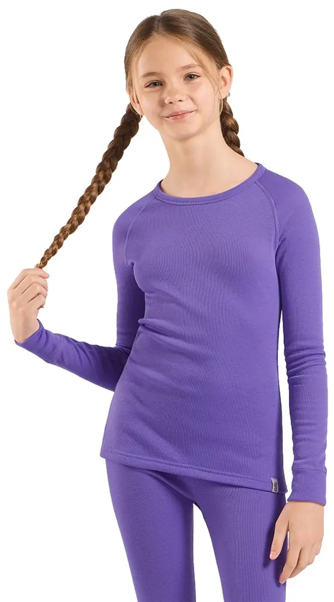 Odlo Active Warm Eco Crew Lange Mouwen Basislaag Paars 14 Years Kinderen