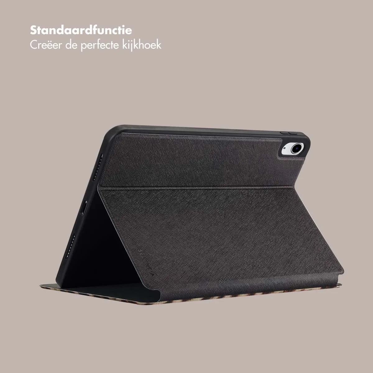 Selencia SH00084156 Tablethoes - Apple iPad 11/10 10.9" - Desert Waves Beige - afbeelding 6 van 6