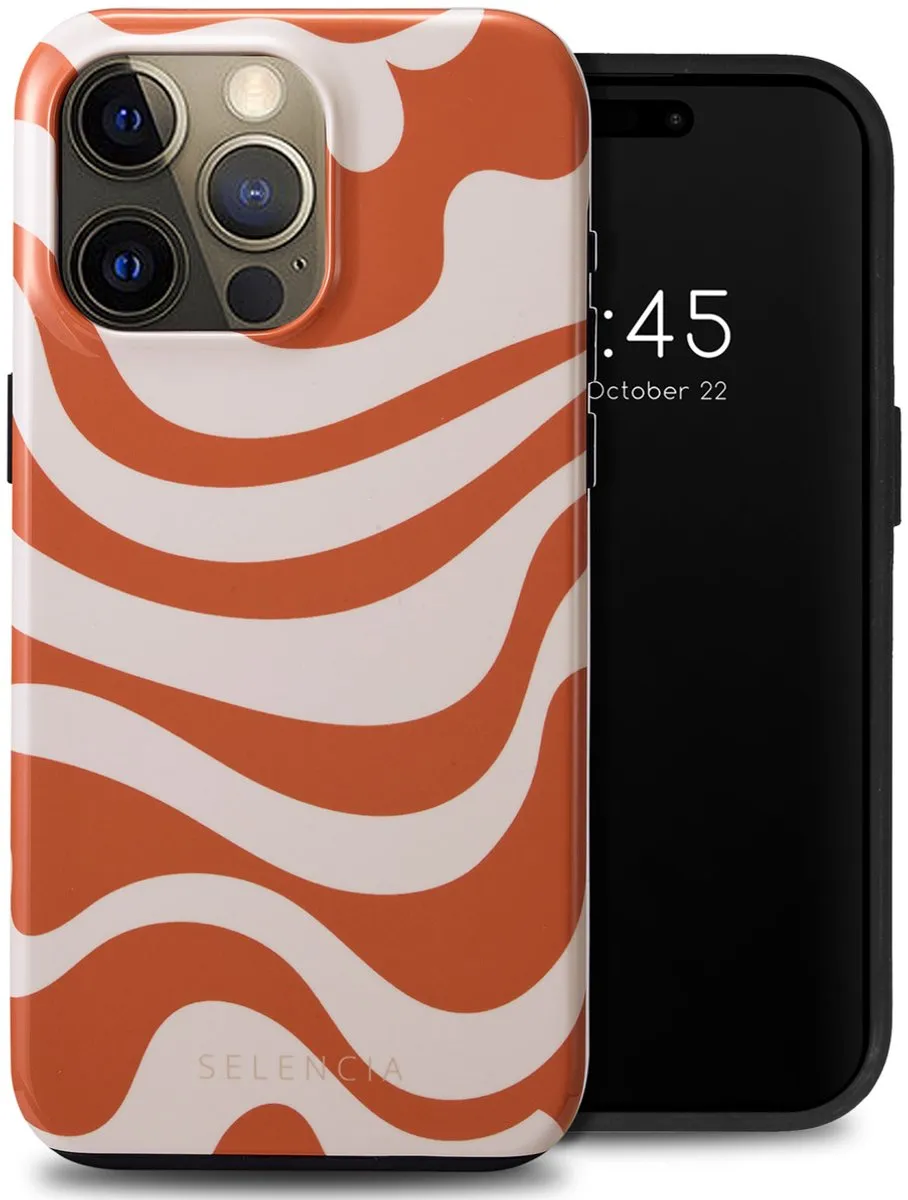 Selencia Hoesje iPhone 15 Pro Max Dream Swirl Orange