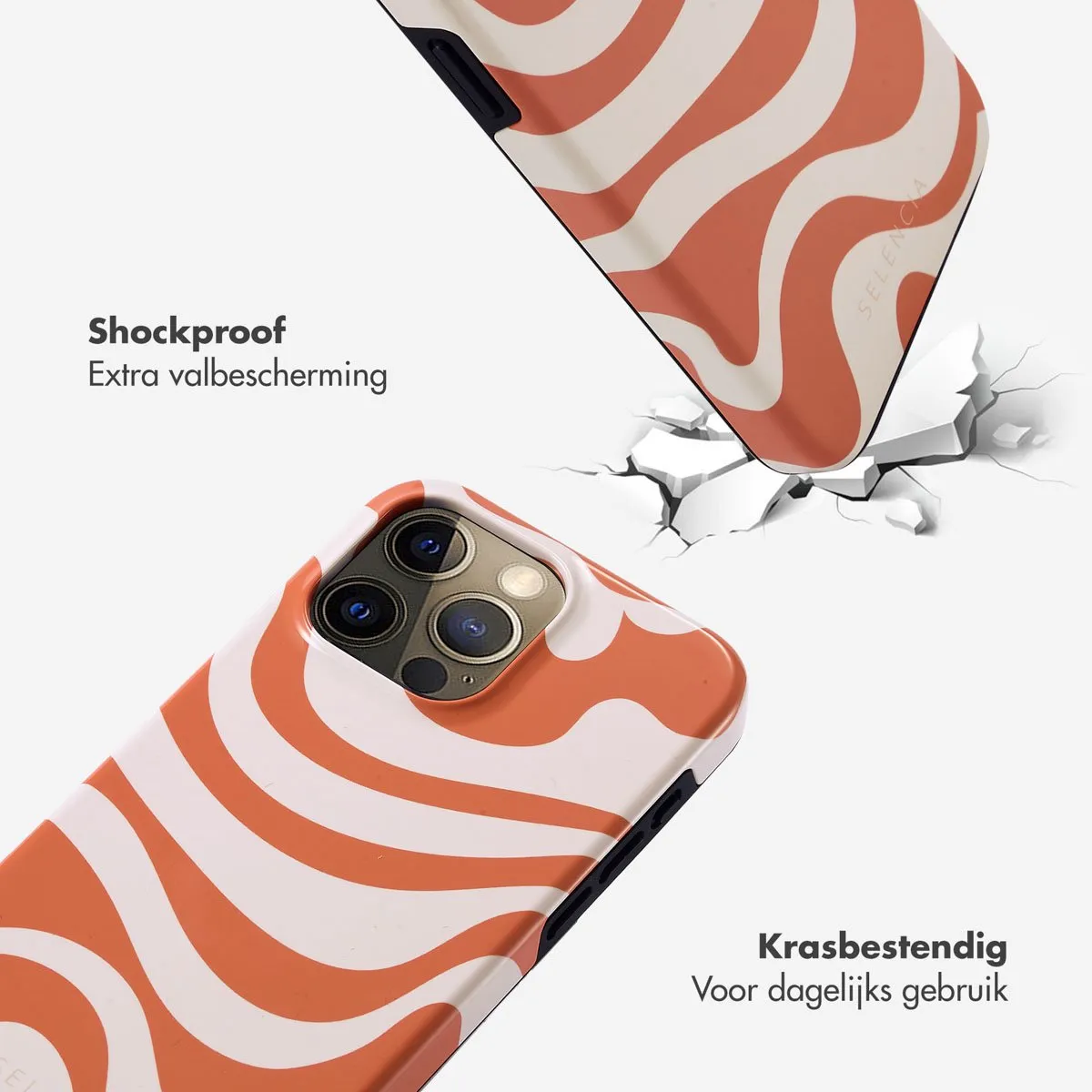Selencia Hoesje iPhone 15 Pro Max Dream Swirl Orange - afbeelding 6 van 6