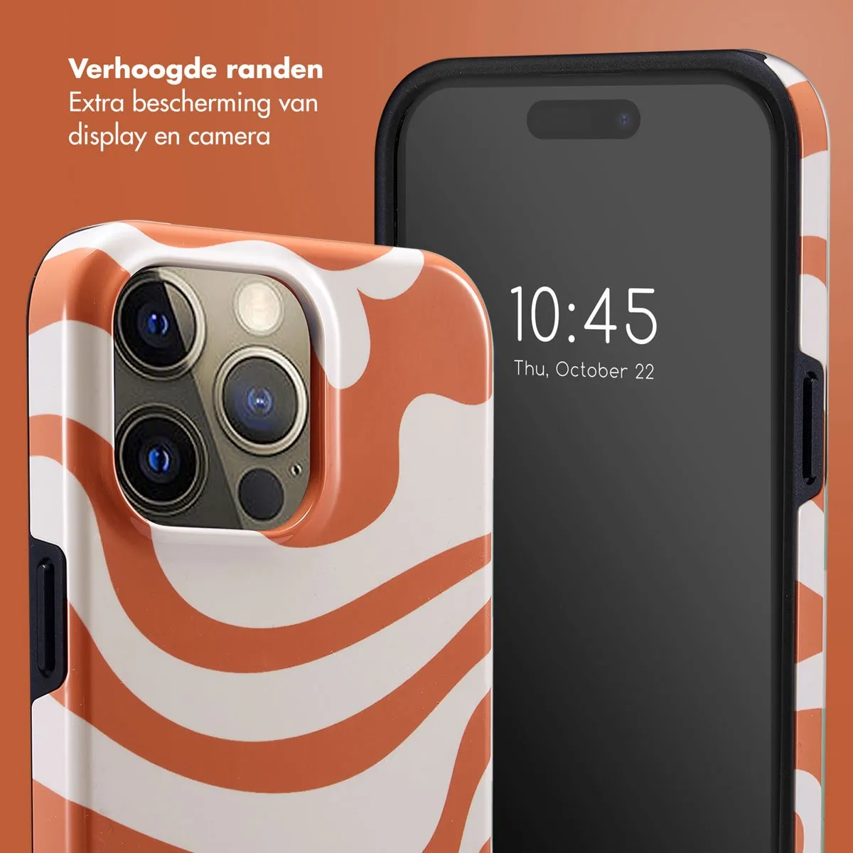 Selencia Hoesje iPhone 15 Pro Max Dream Swirl Orange