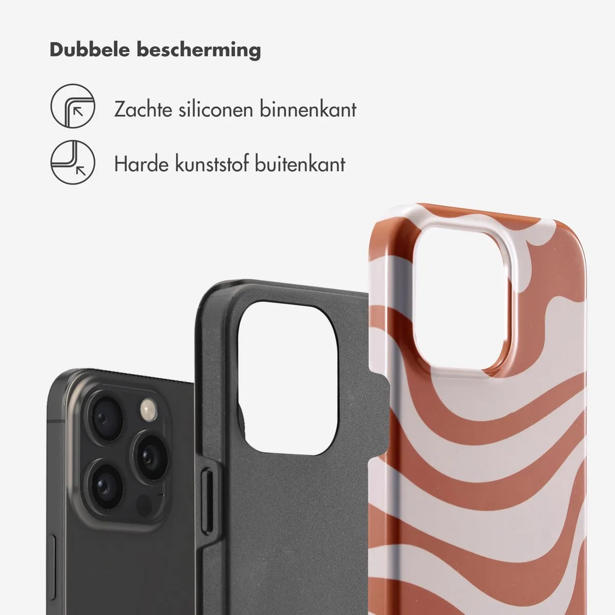Selencia Hoesje iPhone 15 Pro Max Dream Swirl Orange