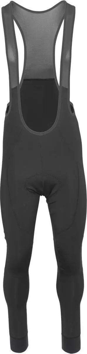 AGU Lange Fietsbroek zonder Zeem Essential Heren Windproof - Met Bretels - Zwart - XXL