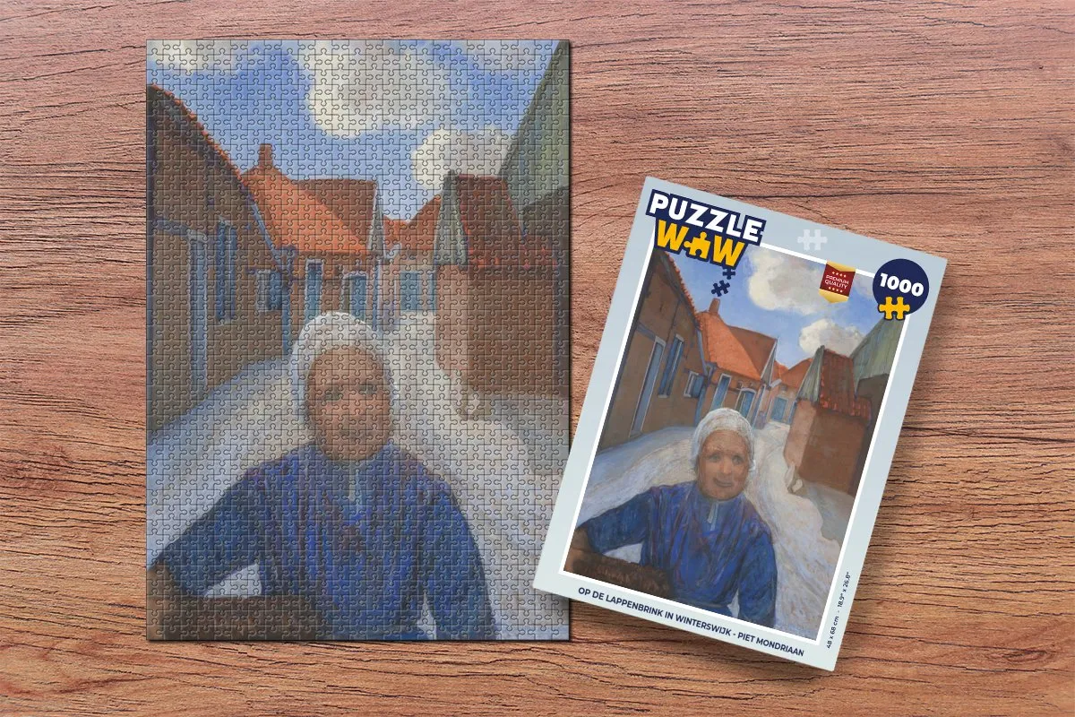 PuzzleWow Piet Mondriaan Legpuzzel 1000 Stuks - Multicolor